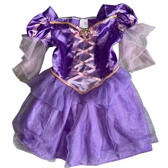 Disney Princess Rapunzel halloween Costume Dress Tangled Child Size 3T 4T Purple - Picture 1 of 2
